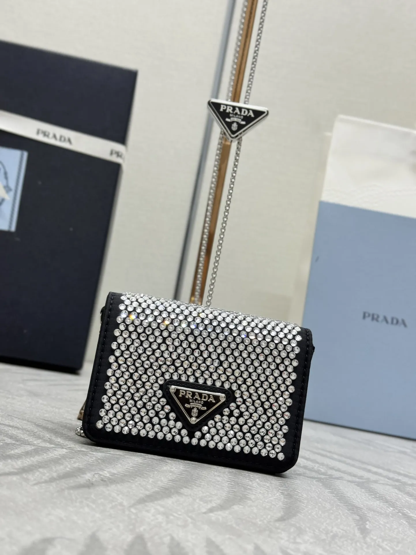 Crystal-Embellished Duchesse Mini Bag D61011180