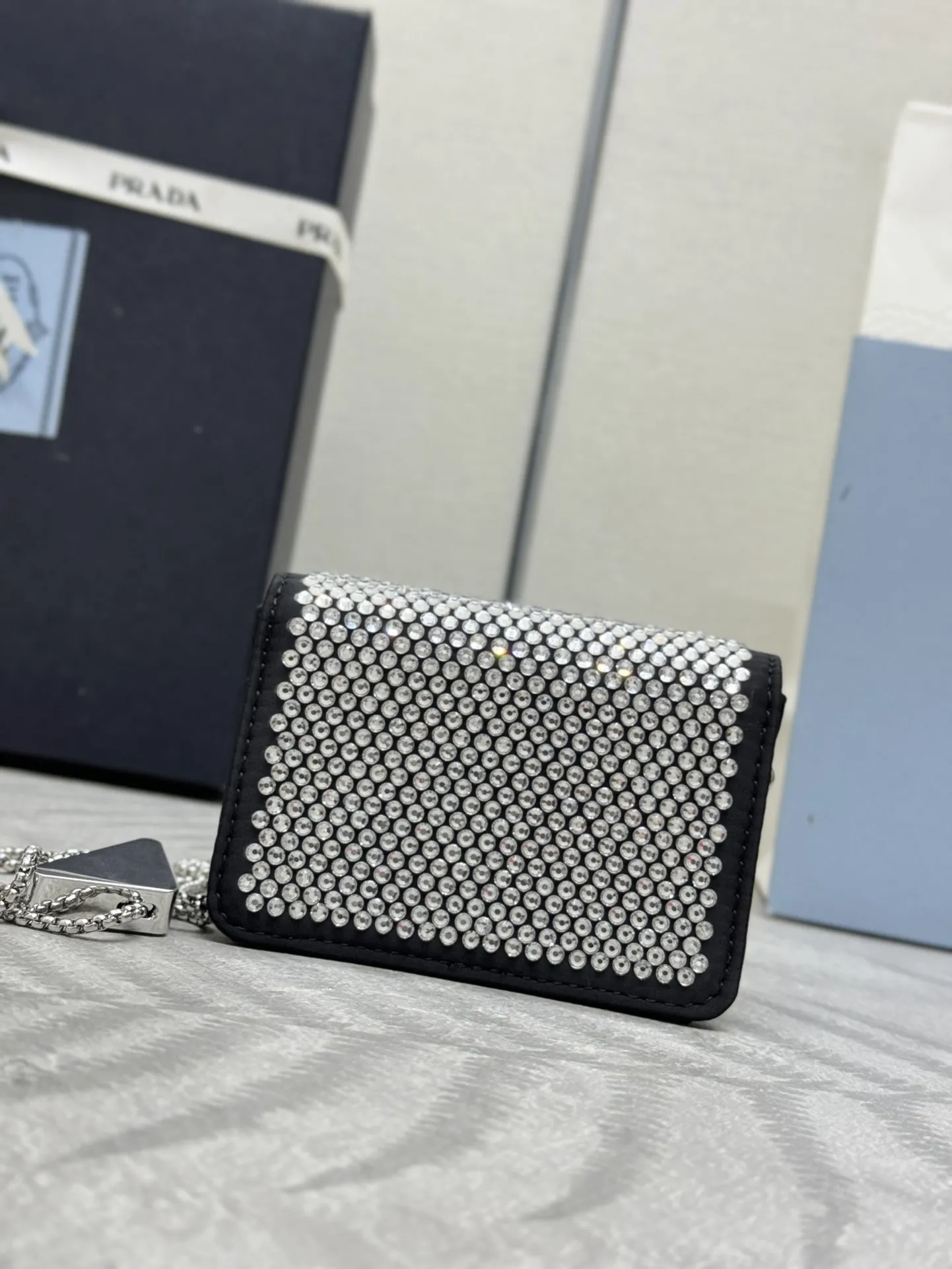 Crystal-Embellished Duchesse Mini Bag D61011180 — view 2