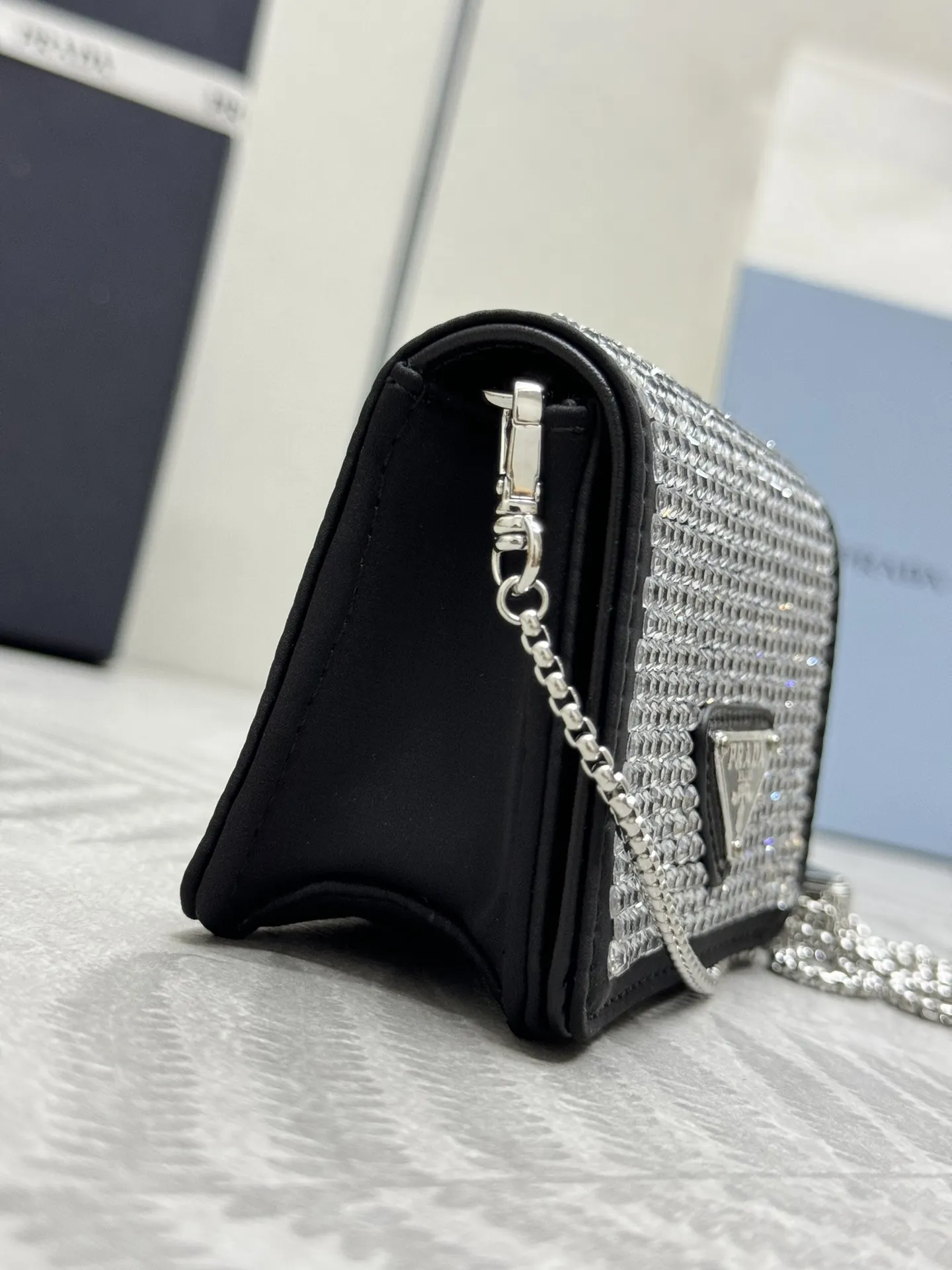 Crystal-Embellished Duchesse Mini Bag D61011180 — view 4