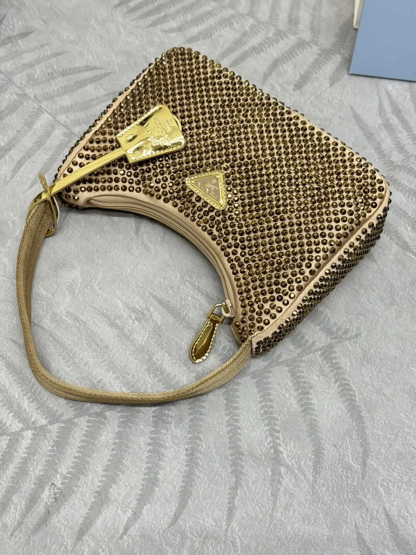 Prada Crystal-Embellished Re-Edition 2000 Hobo Bag D69011184 — view 6