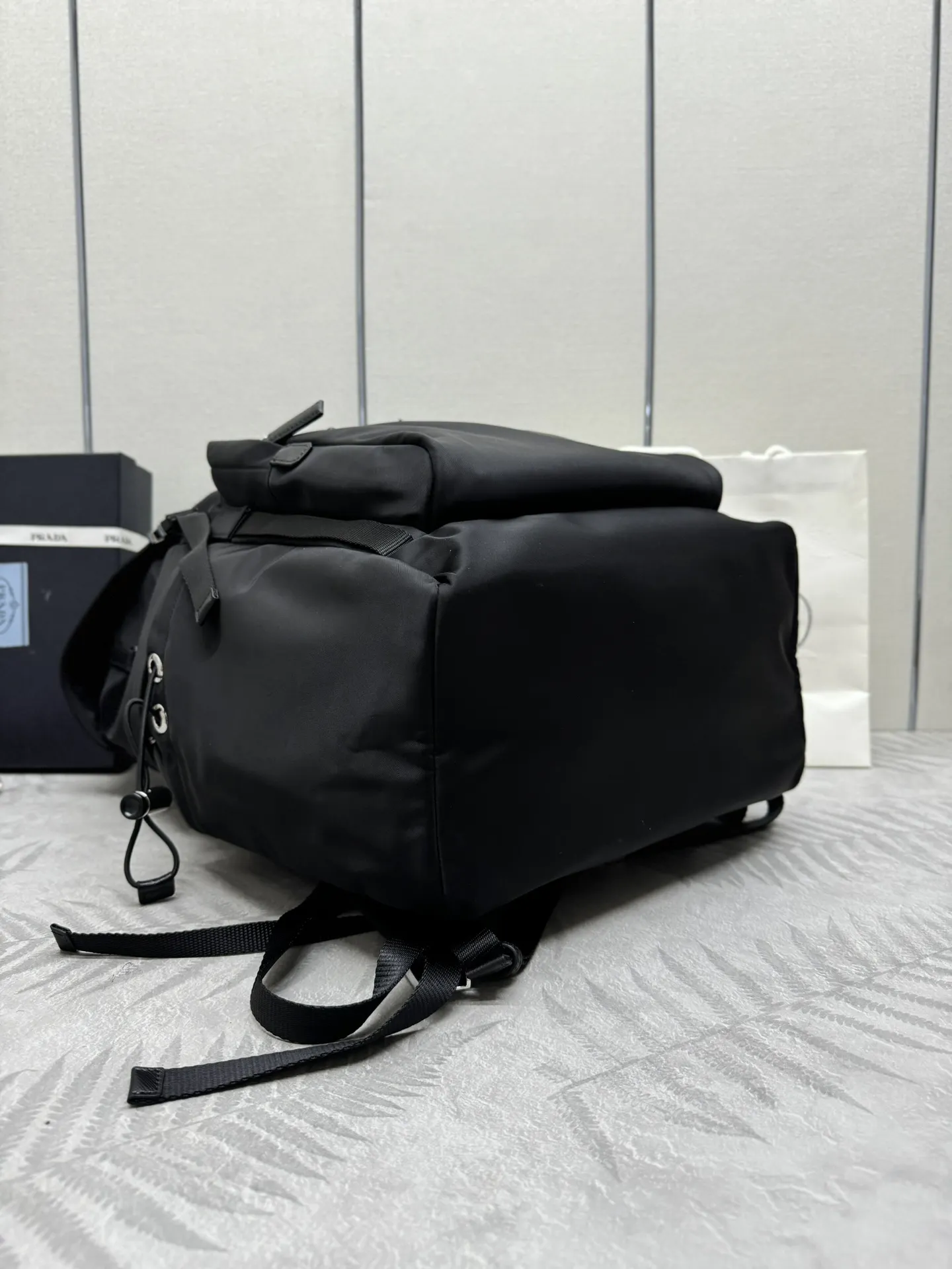 Re-Nylon and Saffiano Leather Backpack D104011188 — view 5