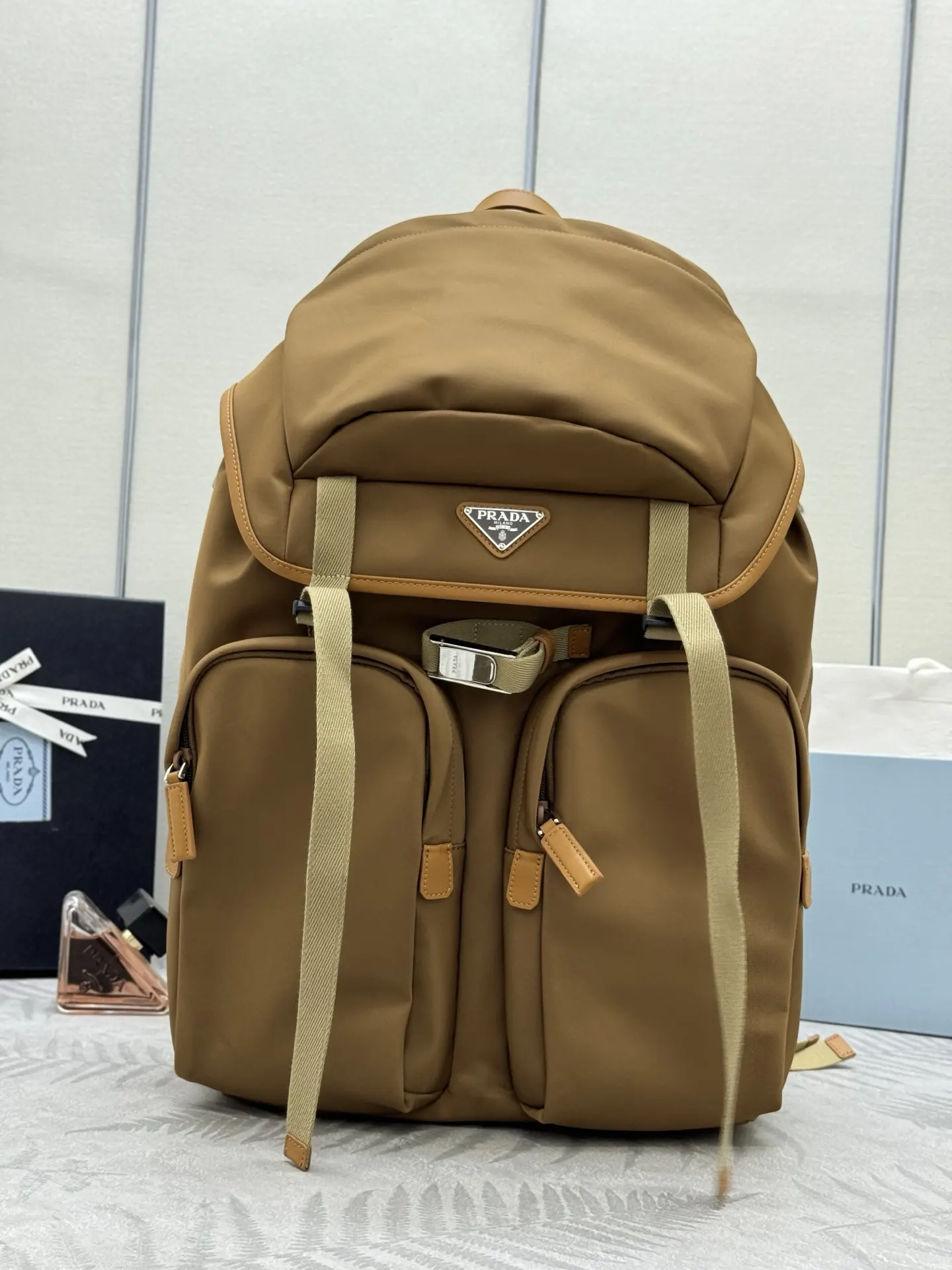 Prada Re-Nylon and Leather Backpack D104011190