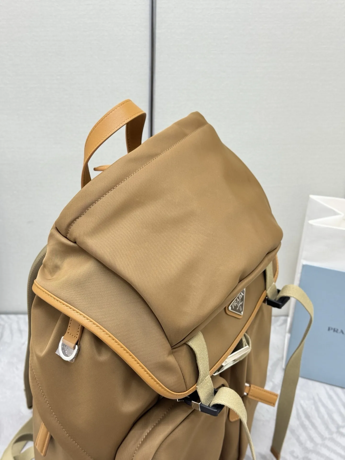 Prada Re-Nylon and Leather Backpack D104011190 — view 3