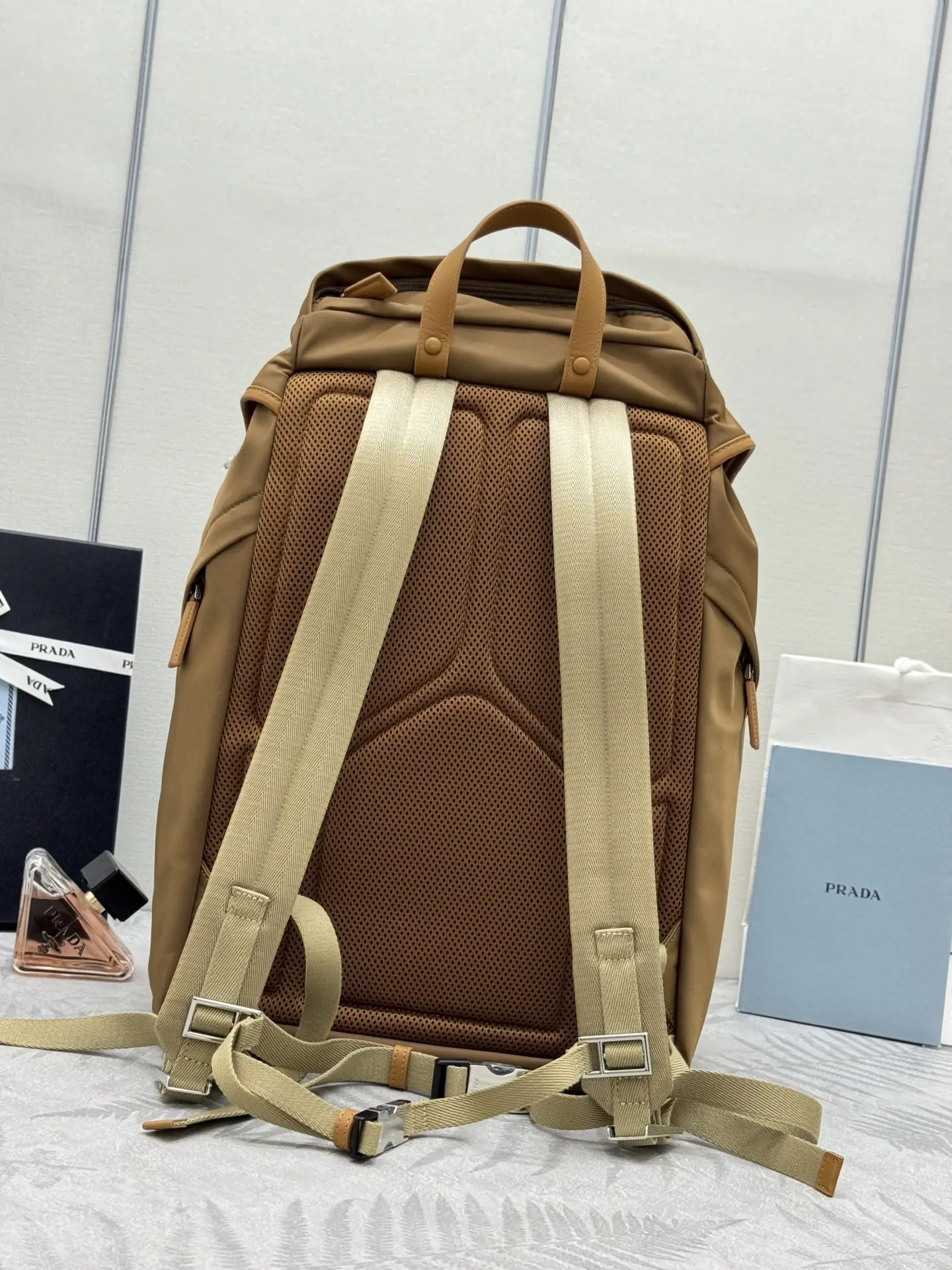 Prada Re-Nylon and Leather Backpack D104011190 — view 4