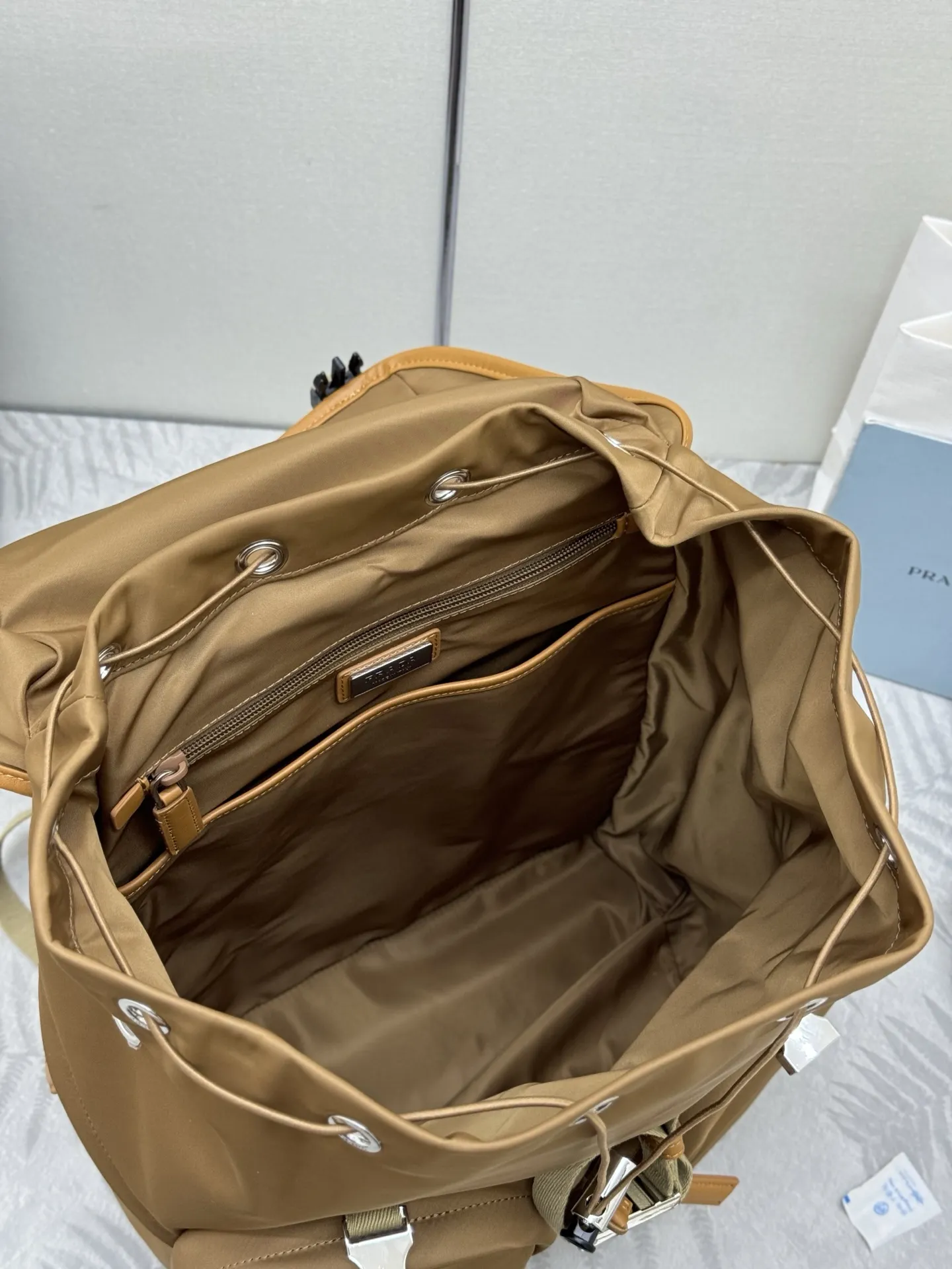 Prada Re-Nylon and Leather Backpack D104011190 — view 8