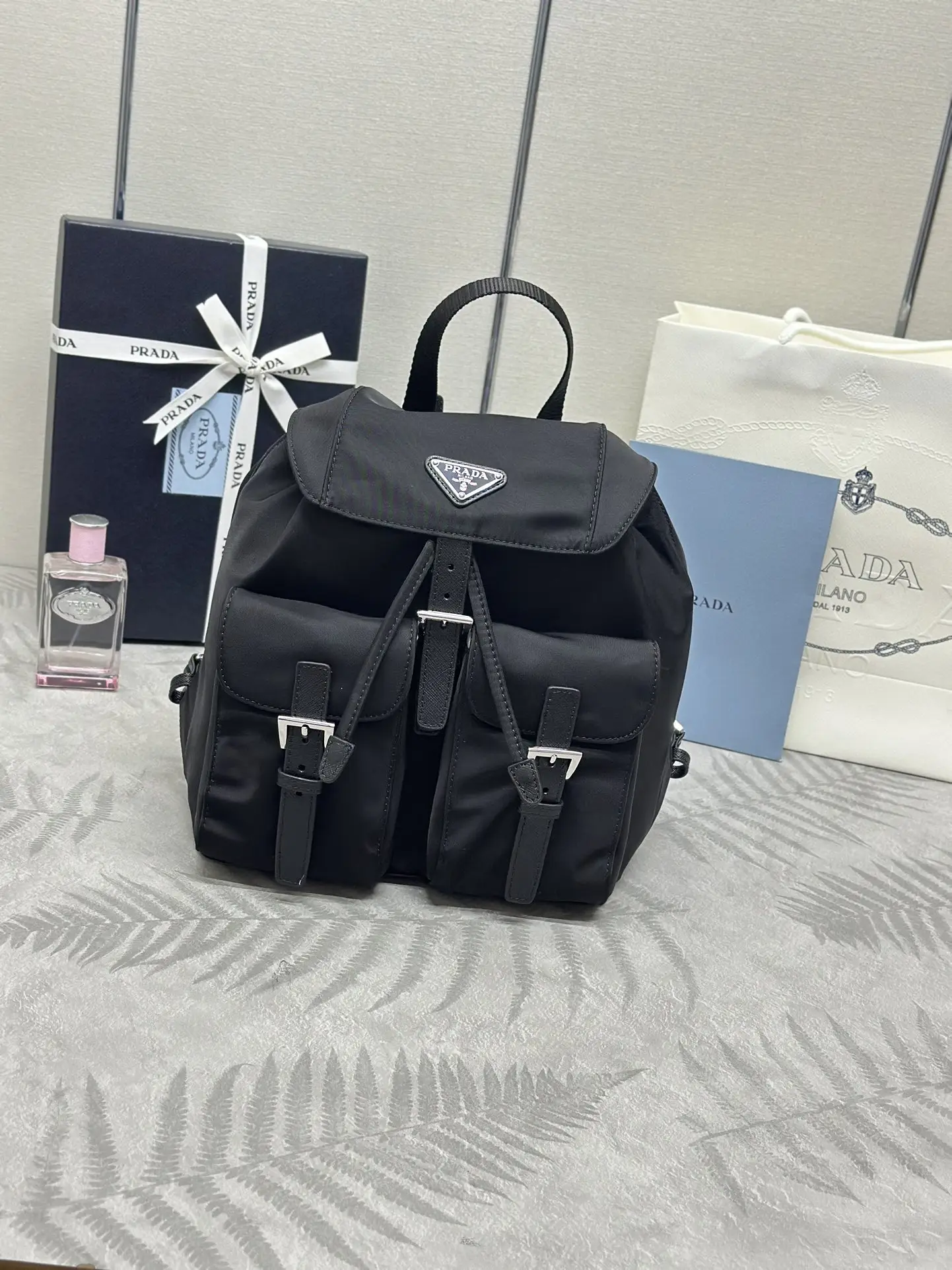 Re-Nylon Small Backpack 1BZ677 D74011191 — view 2