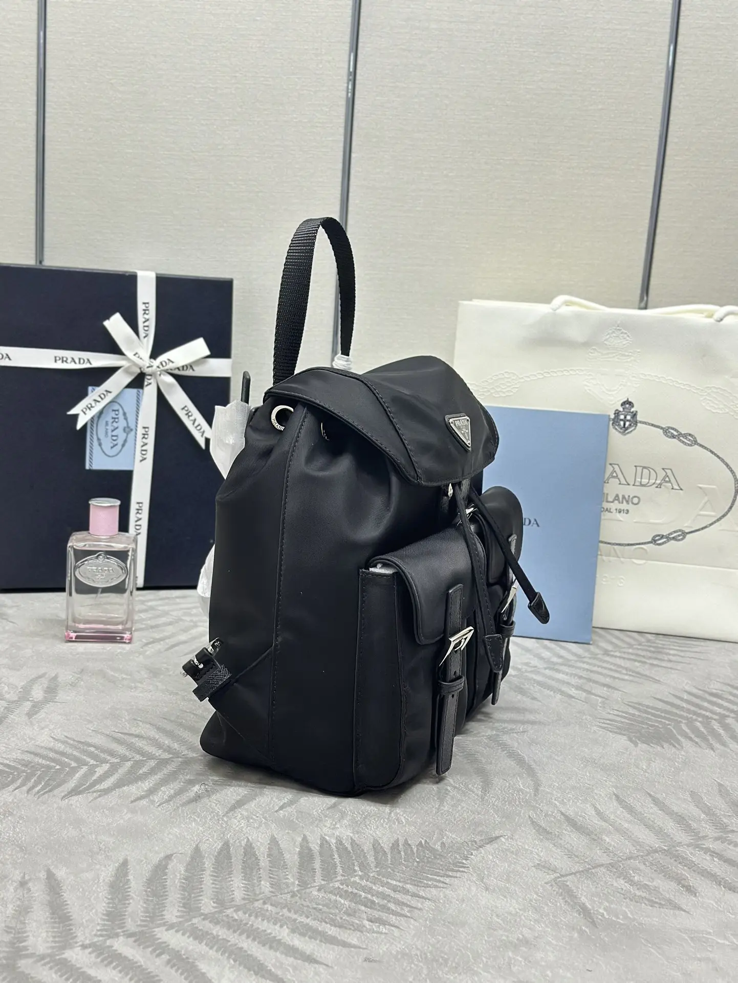 Re-Nylon Small Backpack 1BZ677 D74011191 — view 3