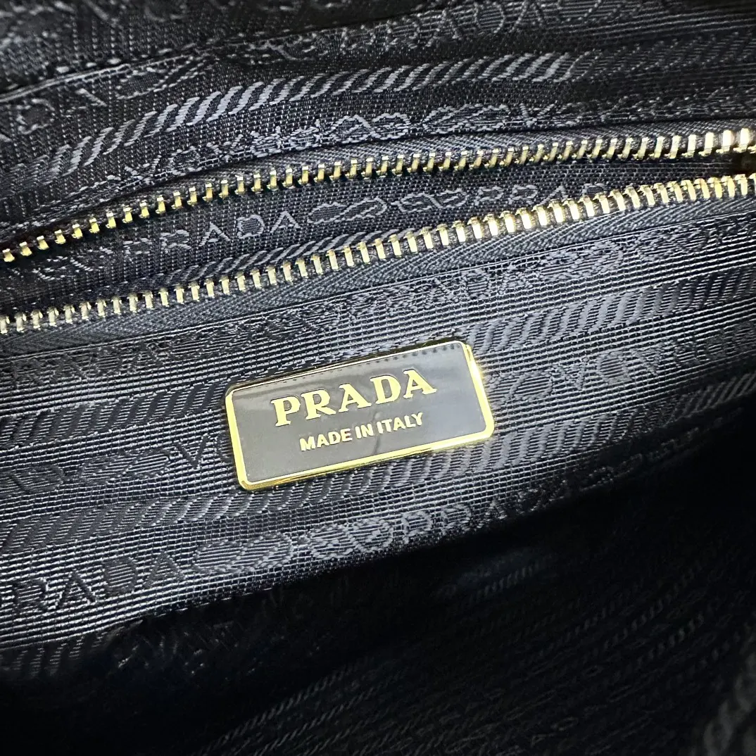 Prada Quilted Nylon Chain Shoulder Bag D75011195 — view 9