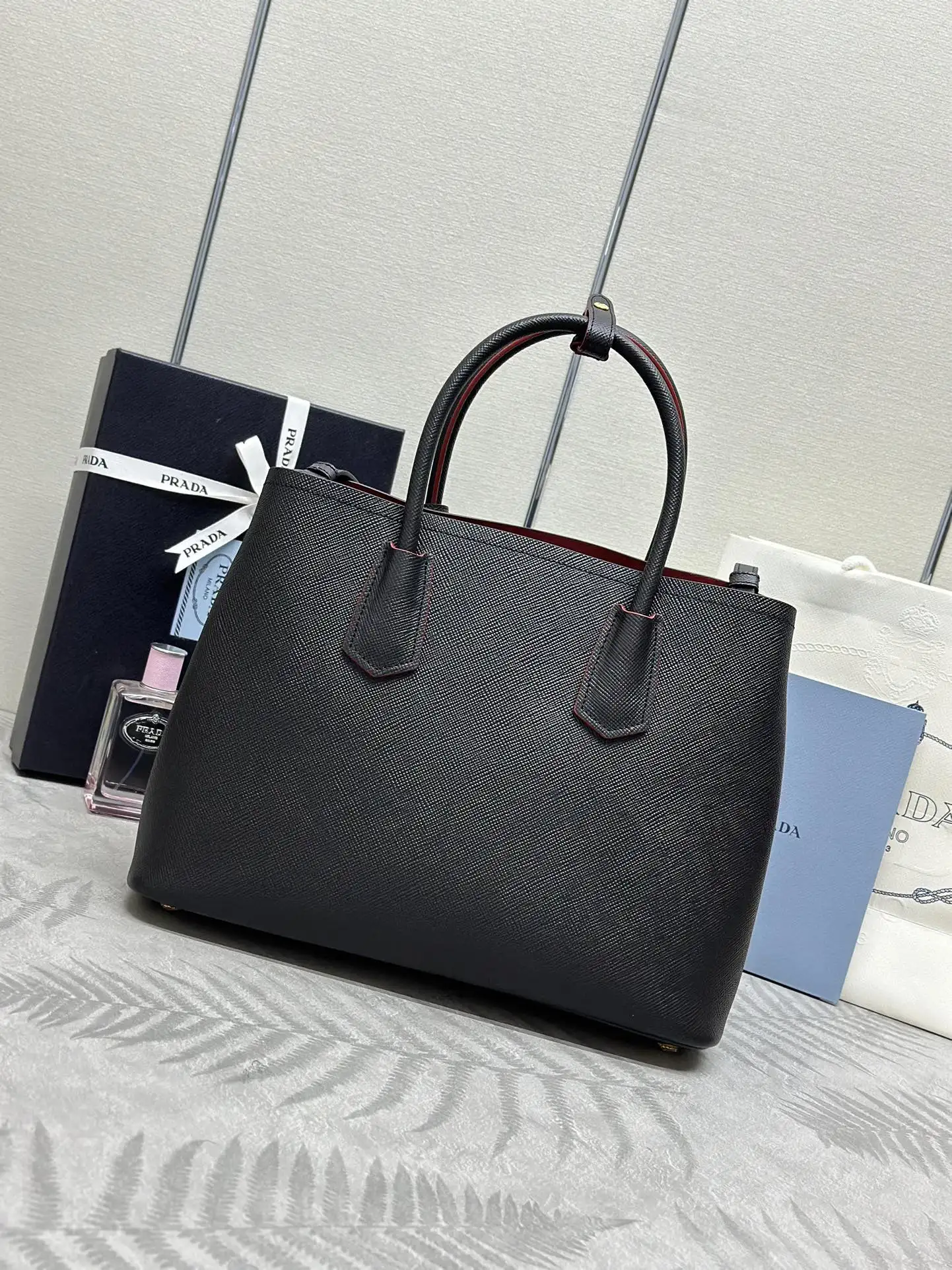Prada Saffiano Leather Tote Bag D111011196 — view 2