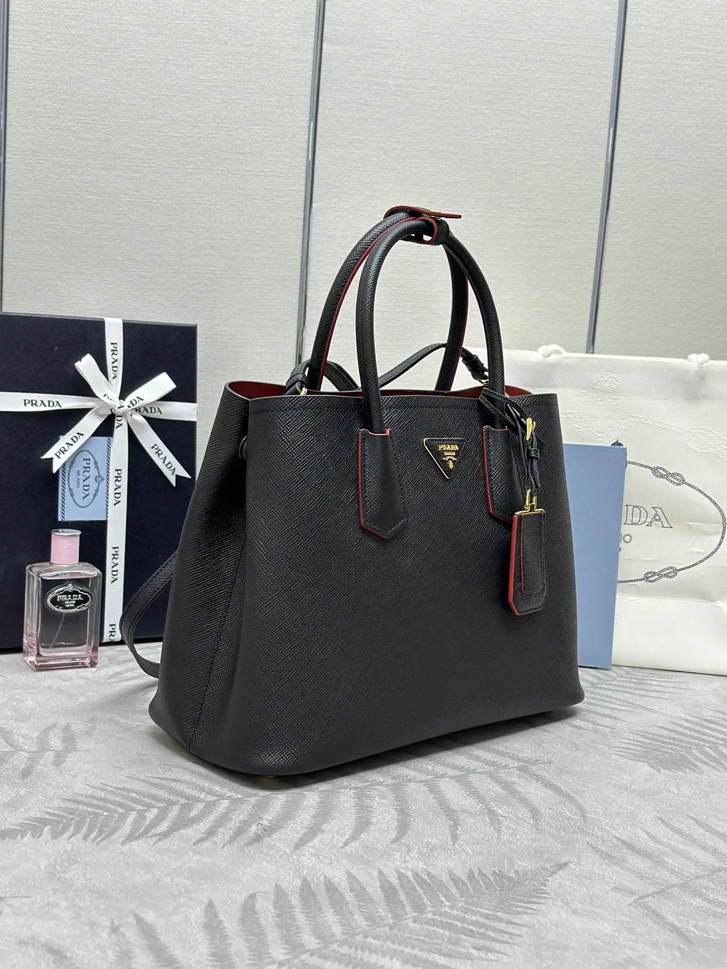 Prada Saffiano Leather Tote Bag D111011196 — view 4