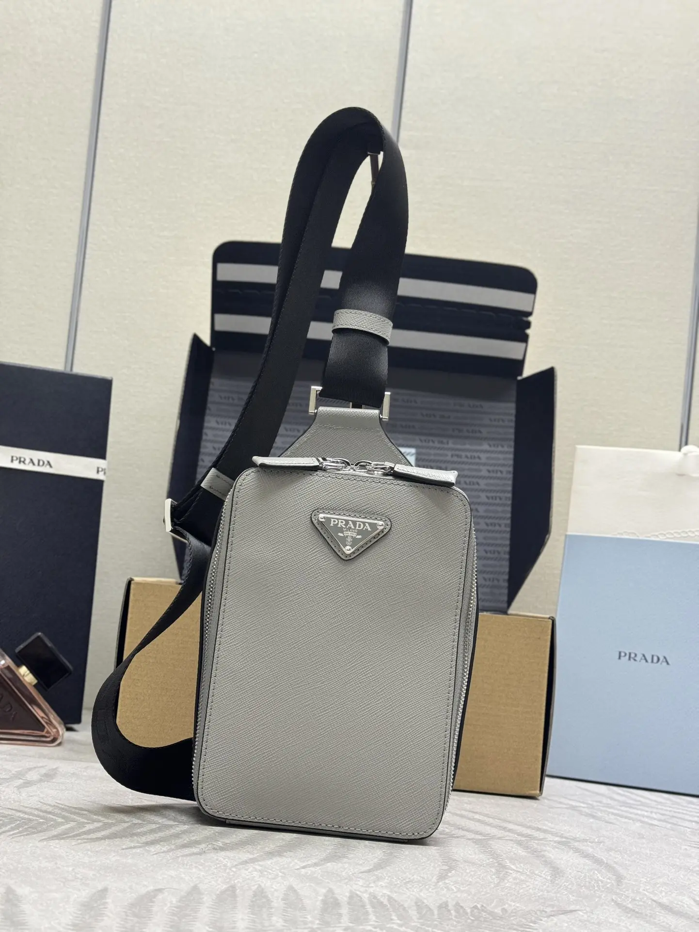 Saffiano Leather Crossbody Bag D69011037