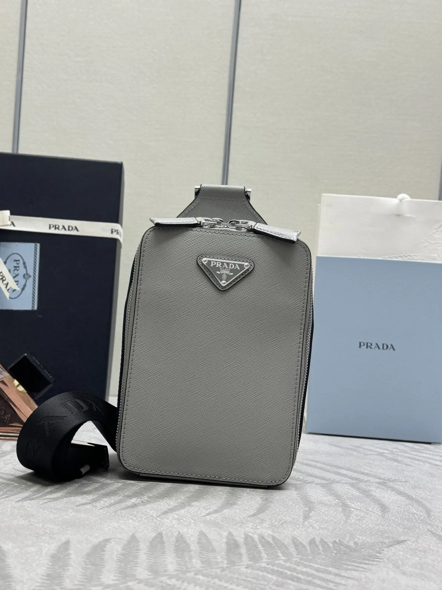 Saffiano Leather Crossbody Bag D69011037 — view 2