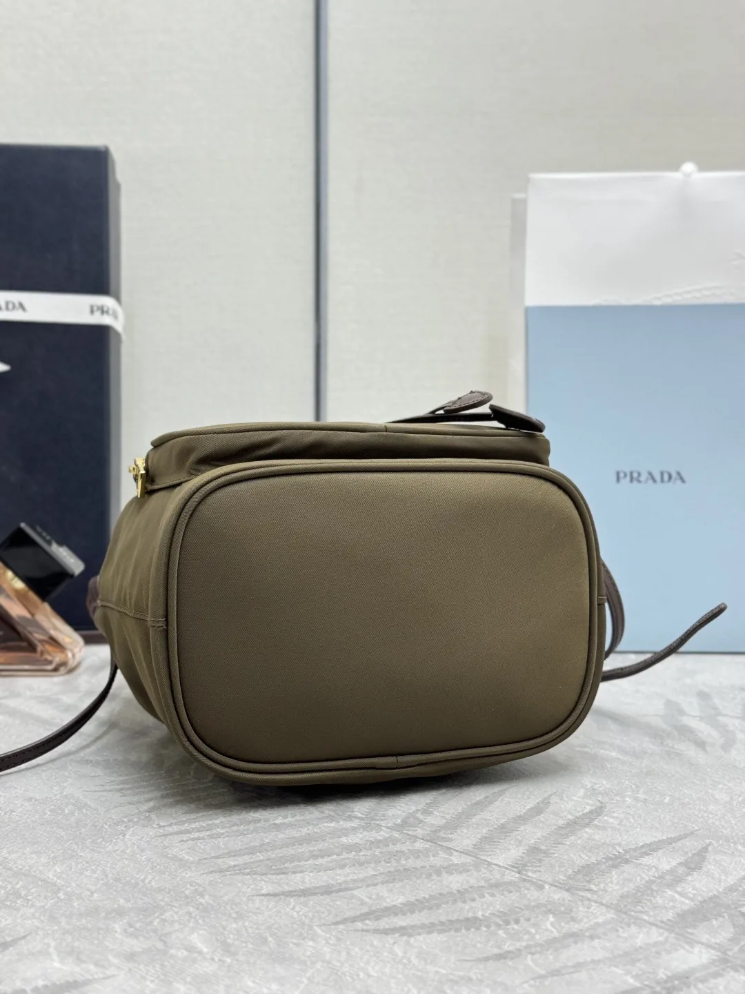 Prada Nylon Drawstring Bucket Bag D64011198 — view 6
