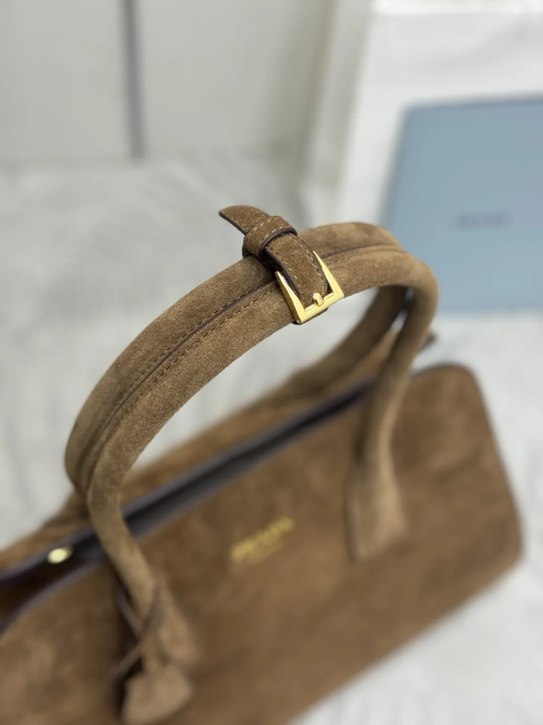 Suede Top-Handle Tote Bag D96011199 — view 5