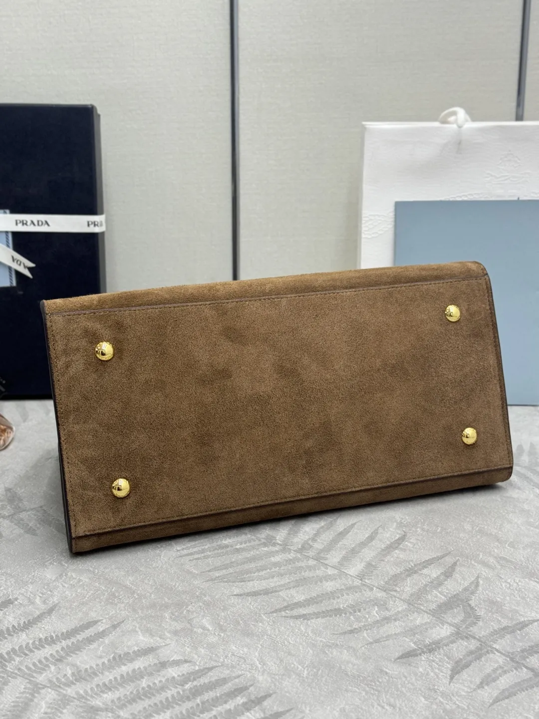 Suede Top-Handle Tote Bag D96011199 — view 6