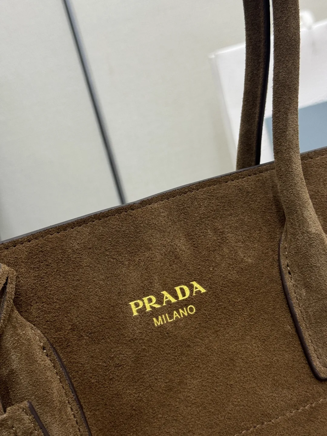 Suede Top-Handle Tote Bag D96011199 — view 7