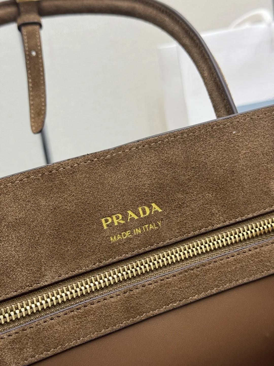 Suede Top-Handle Tote Bag D96011199 — view 9