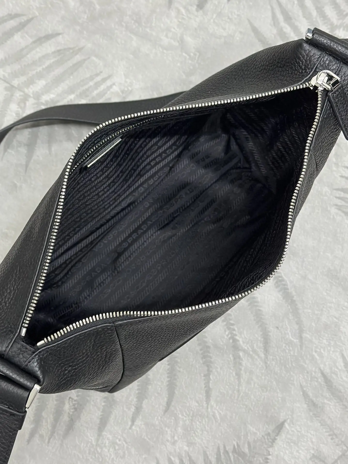 Prada Triangle Logo Leather Shoulder Bag D100011202 — view 8