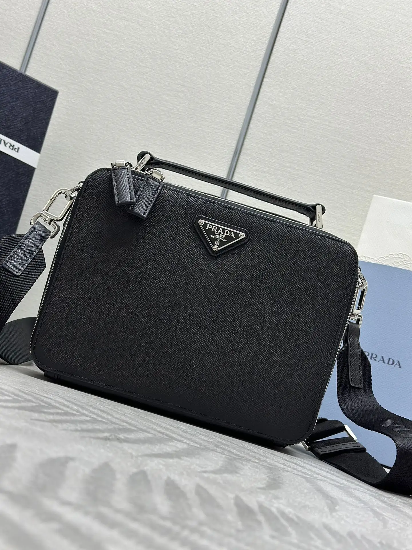 Saffiano Leather Brique Camera Bag D90011203