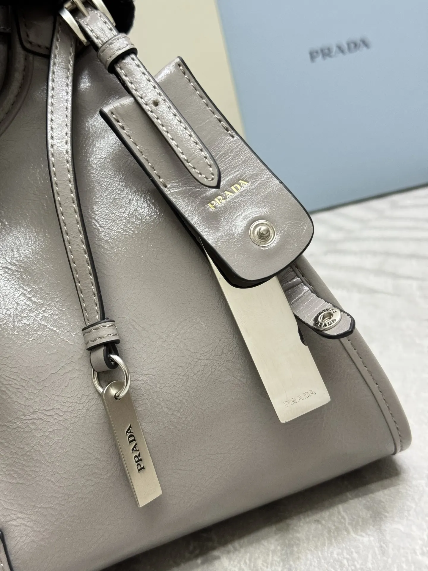 Prada Small 1BG563 Top-Handle Bag D101011205 — view 6