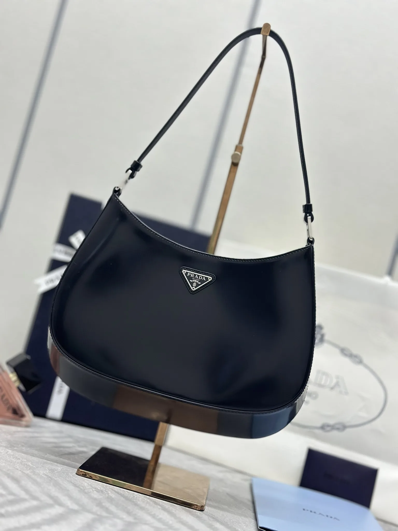 Prada 1BC499 Leather Shoulder Bag D83011206
