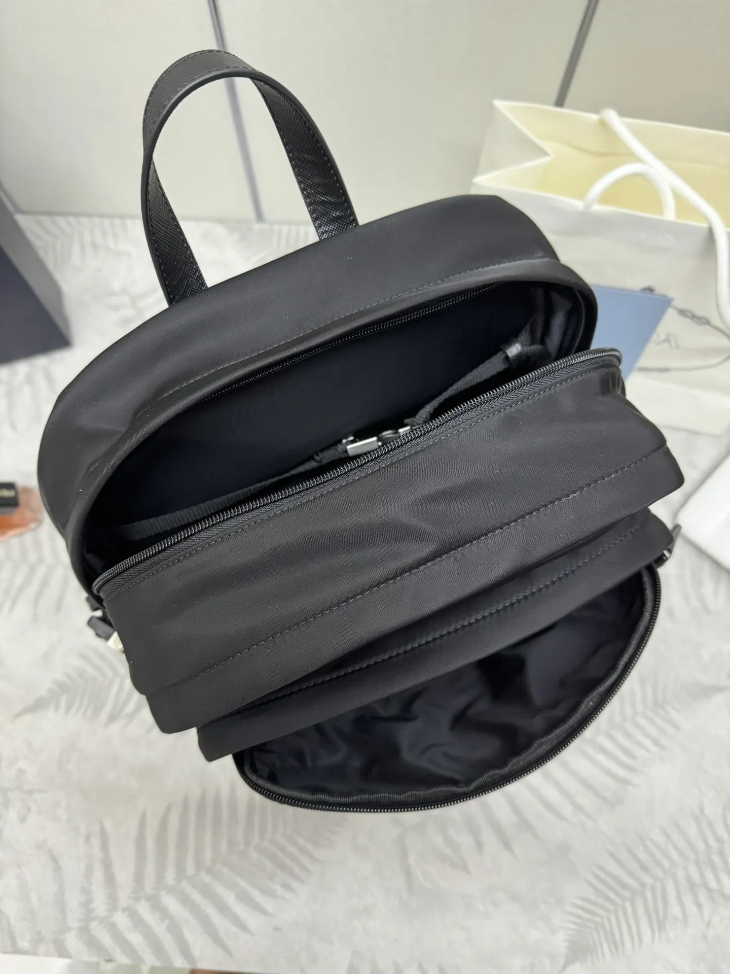 Prada Re-Nylon Multi-Pocket Backpack D94011207 — view 7