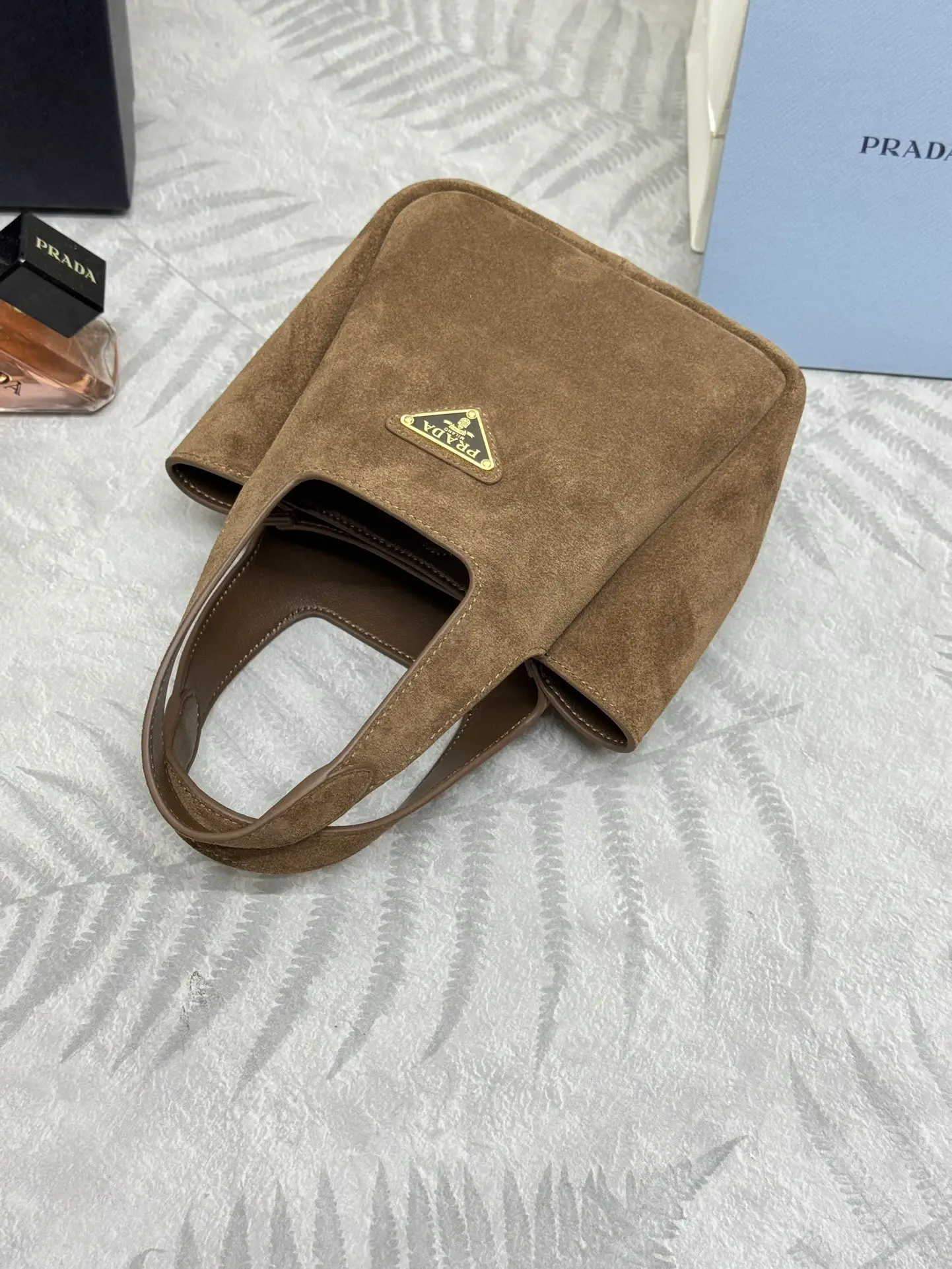 Prada Mini Suede Tote Bag D83011042 — view 5