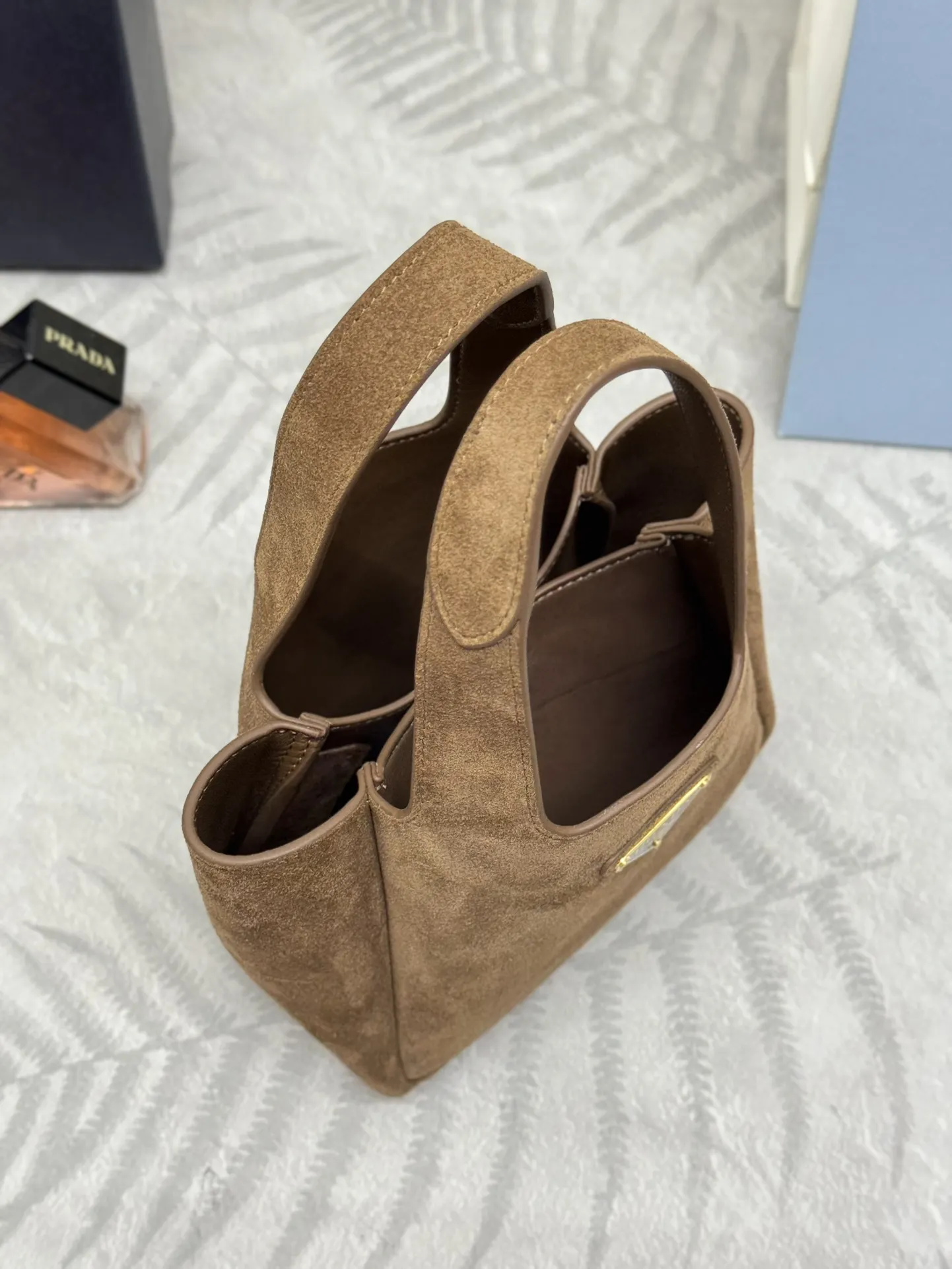 Prada Mini Suede Tote Bag D83011042 — view 6