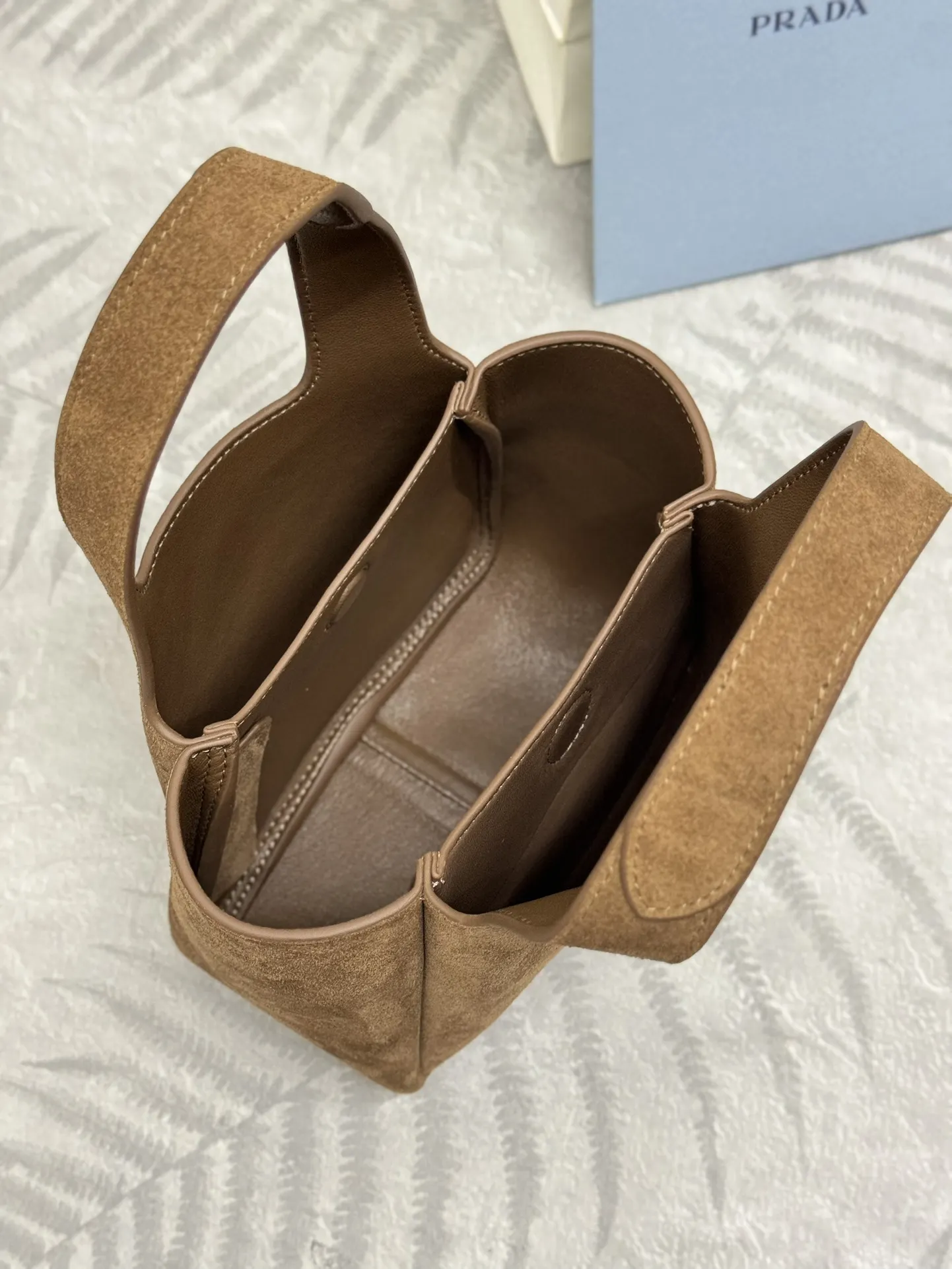 Prada Mini Suede Tote Bag D83011042 — view 7