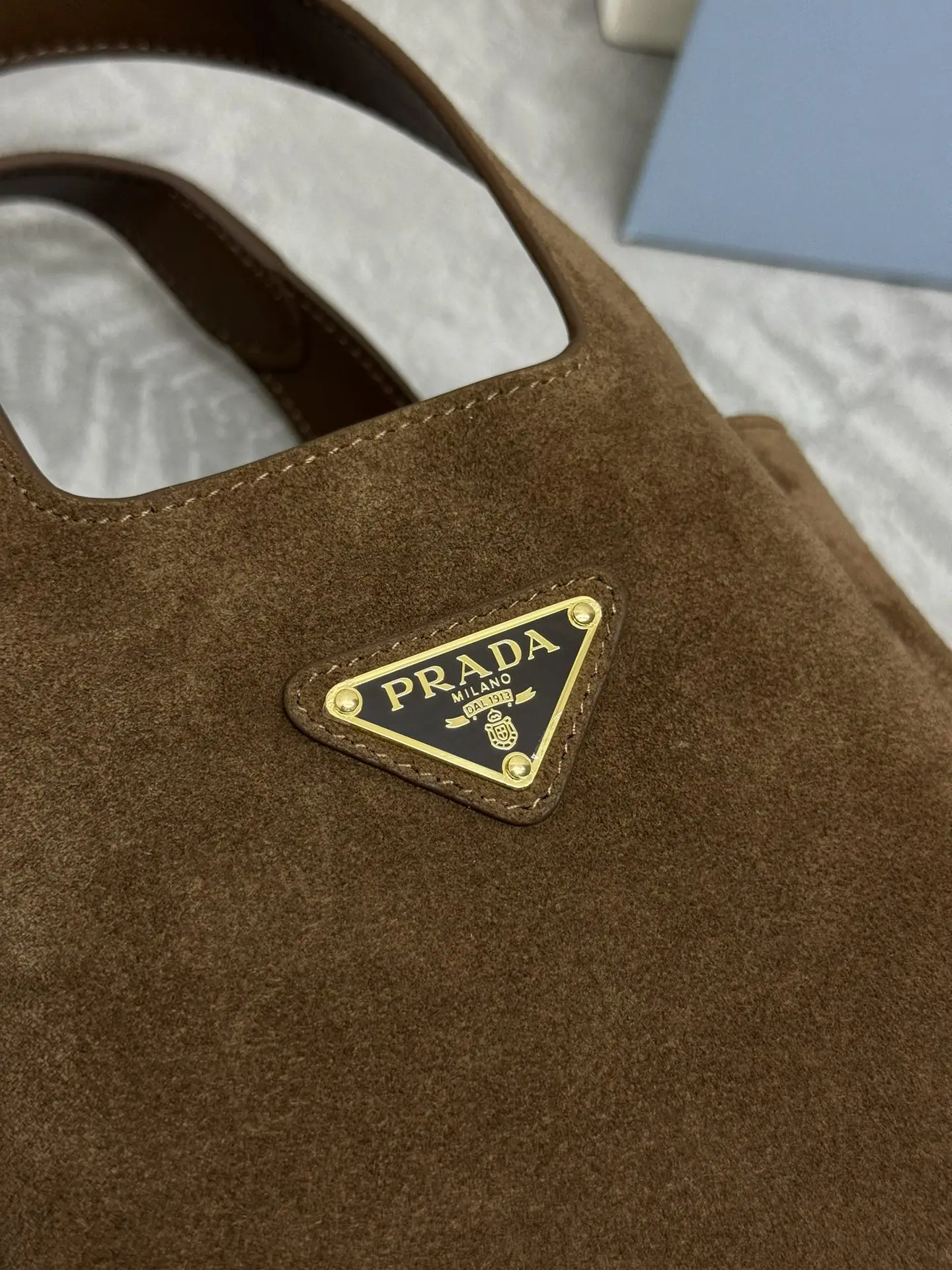 Prada Mini Suede Tote Bag D83011042 — view 8