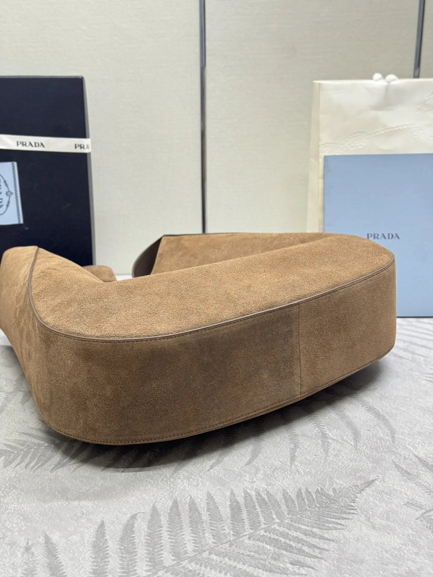 Prada Cleo Suede Shoulder Bag D101011215 — view 5