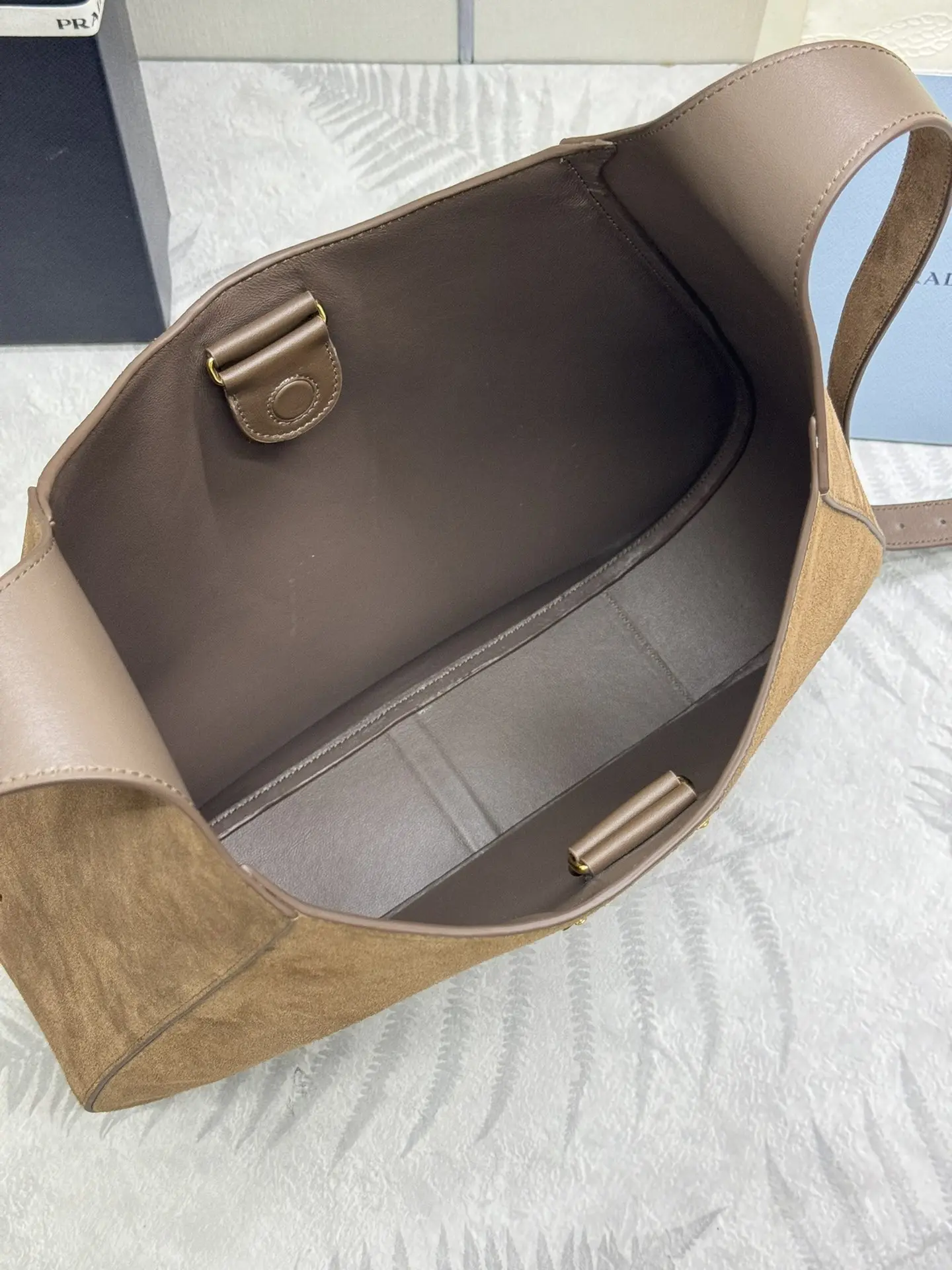 Prada Cleo Suede Shoulder Bag D101011215 — view 9