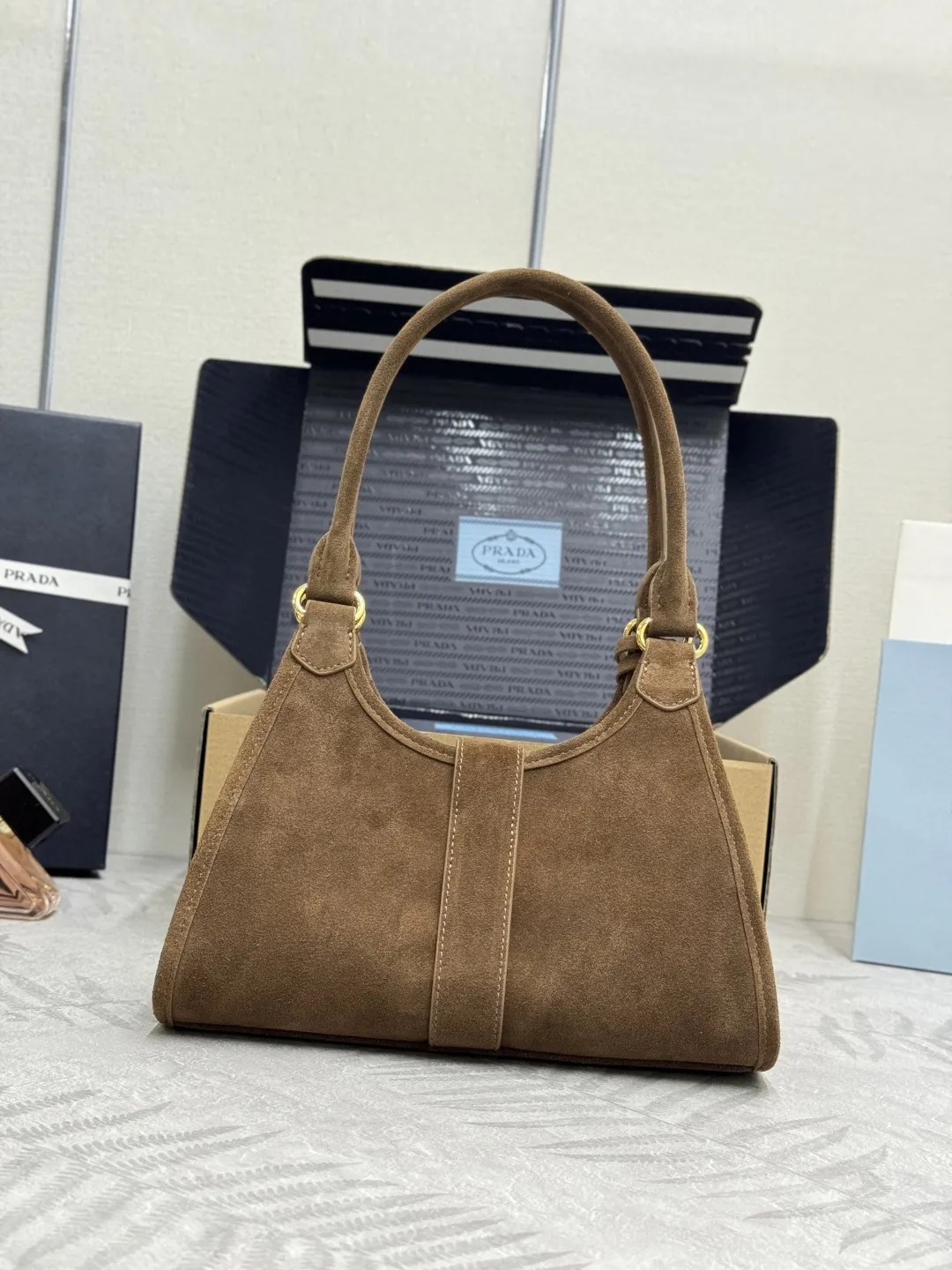 Mini Suede Shoulder Bag D99011217 — view 2