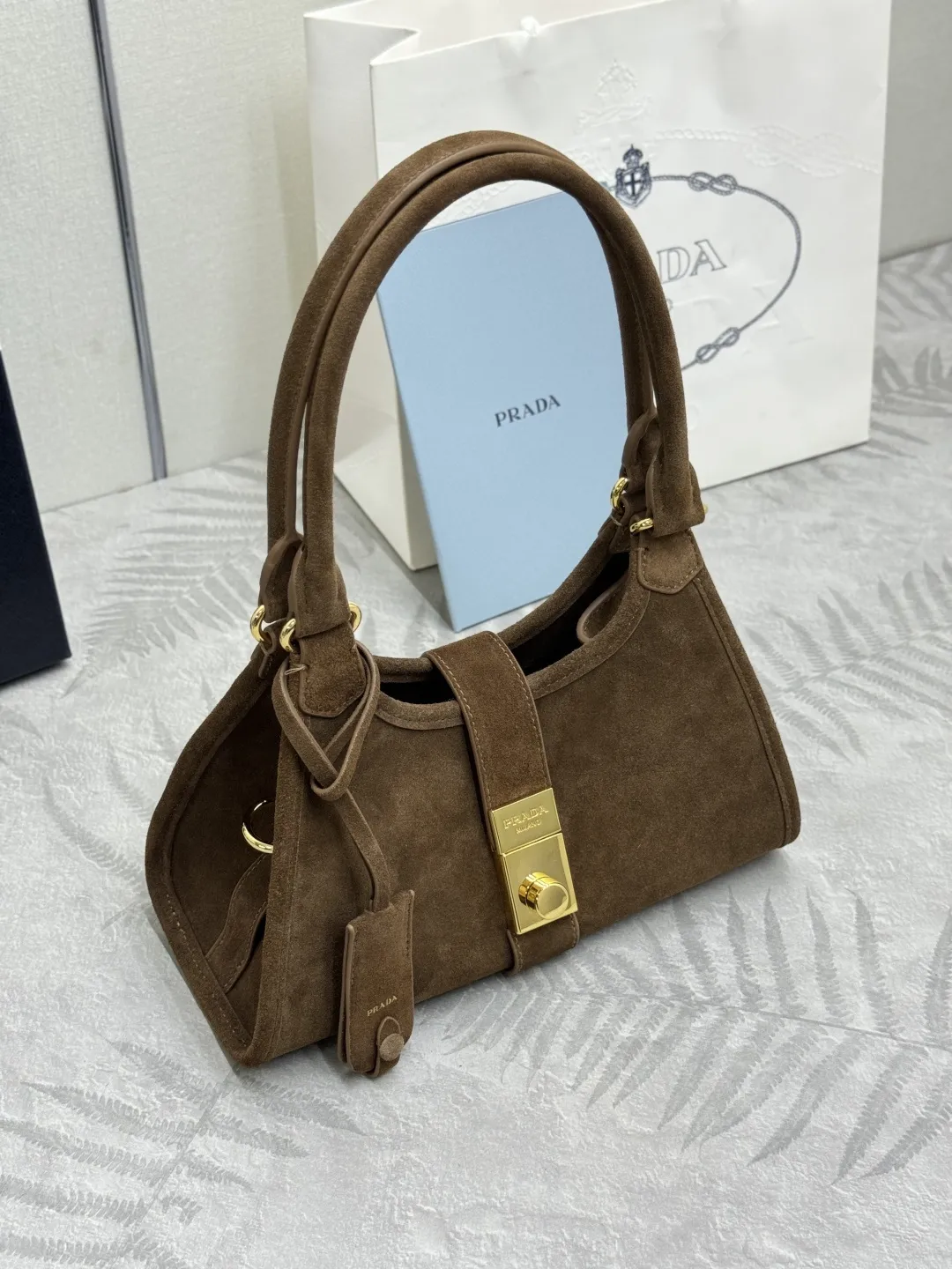 Mini Suede Shoulder Bag D99011217 — view 3