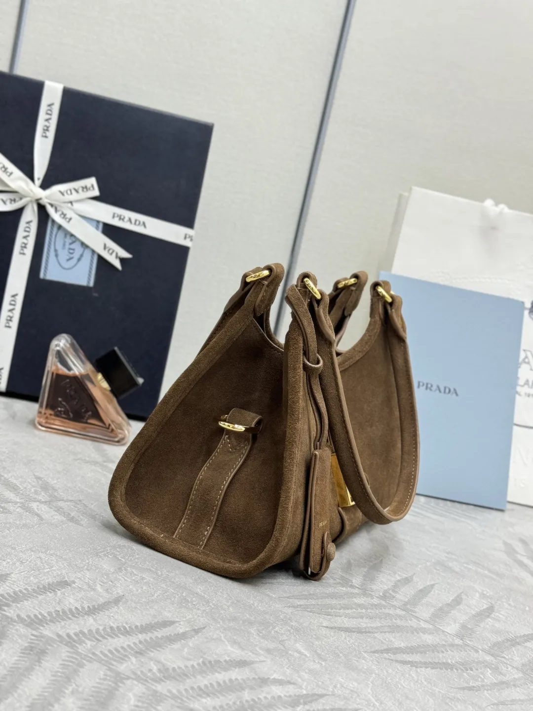 Mini Suede Shoulder Bag D99011217 — view 5