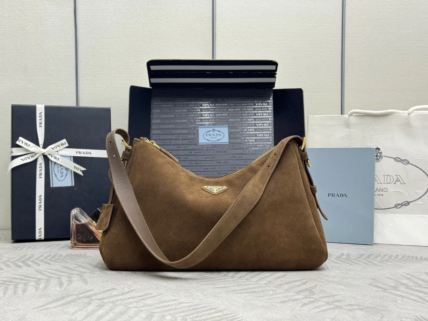 Aimee Suede Hobo Shoulder Bag D99011219