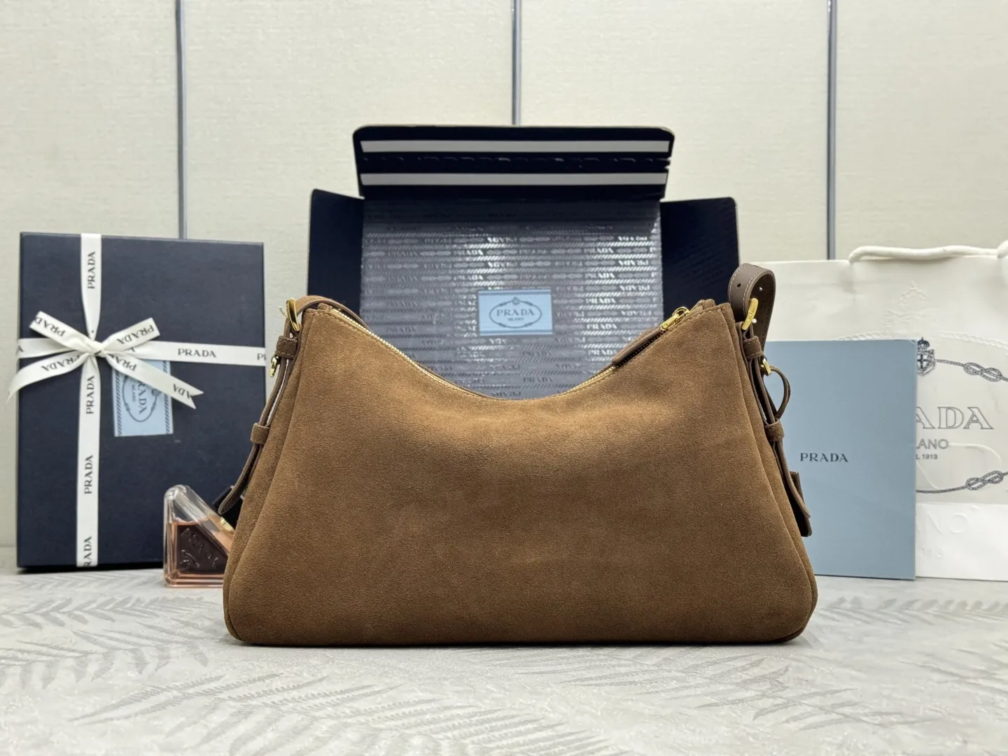 Aimee Suede Hobo Shoulder Bag D99011219 — view 2