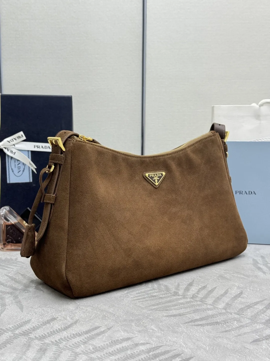 Aimee Suede Hobo Shoulder Bag D99011219 — view 6