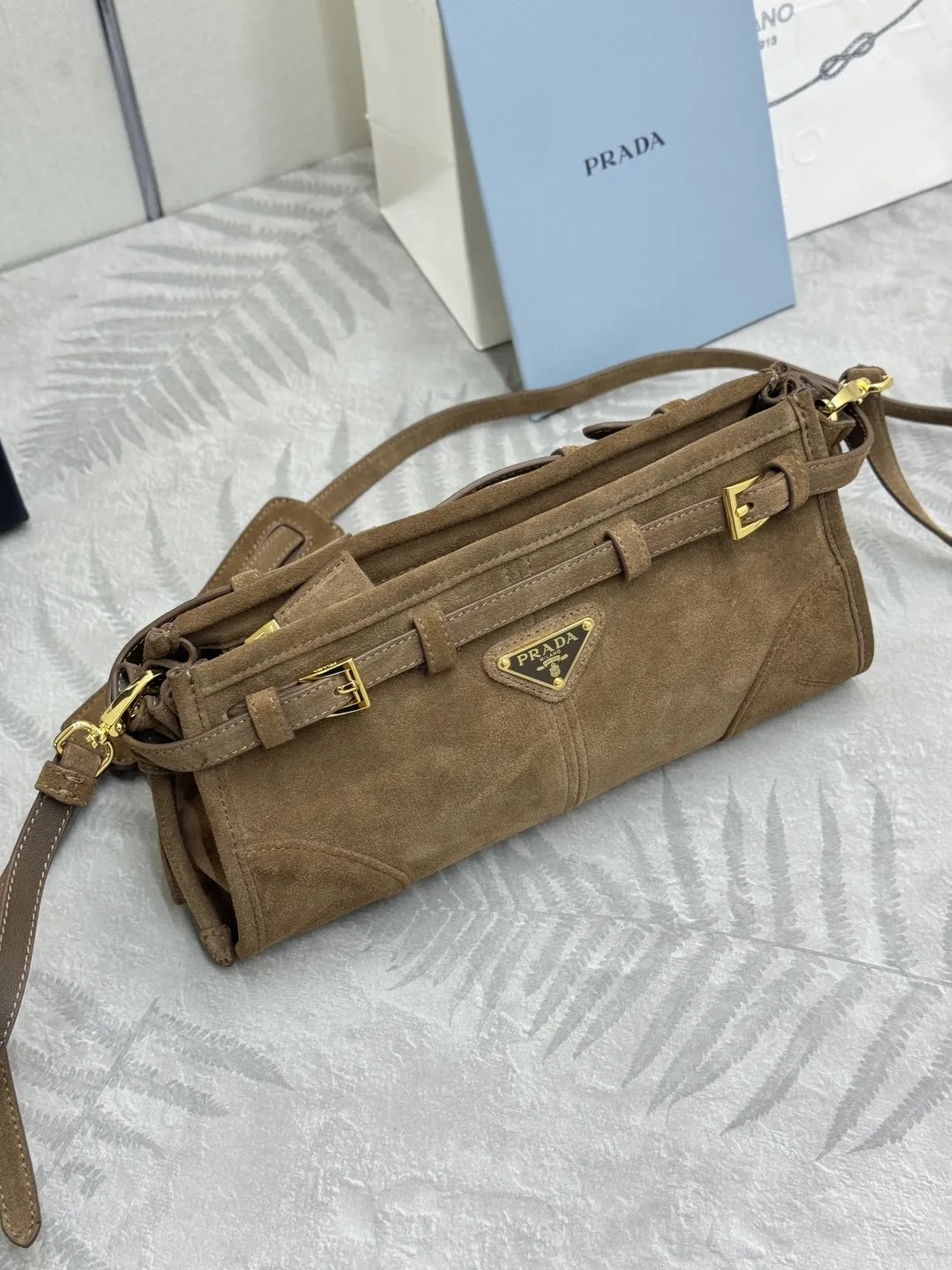 Prada Suede Crossbody Bag D90011220 — view 3