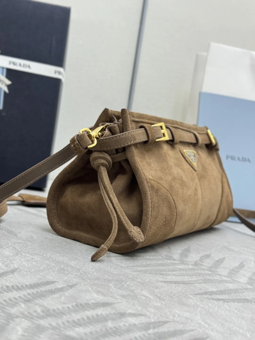 Prada Suede Crossbody Bag D90011220 — view 4