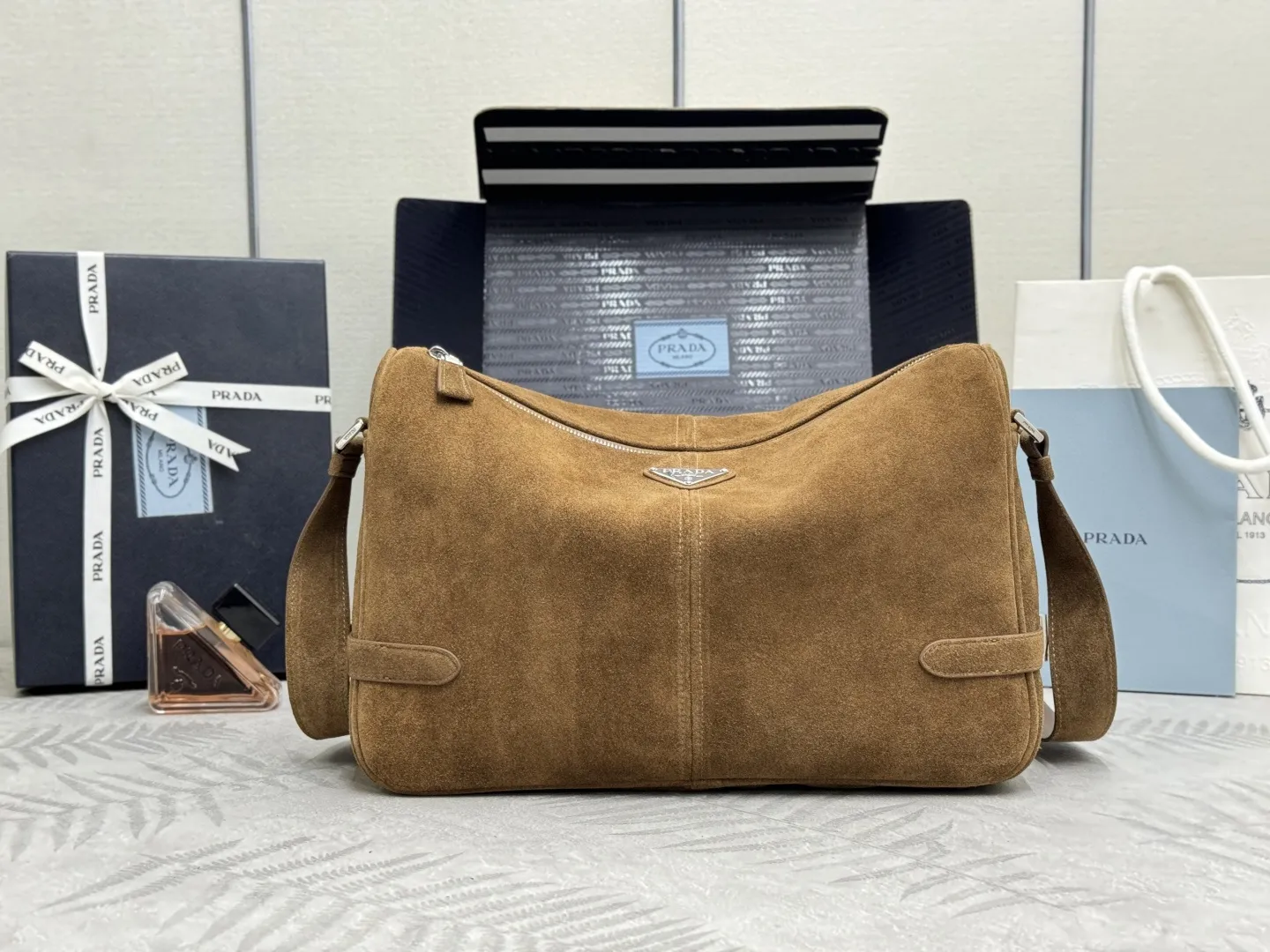 Suede Messenger Bag D91011222