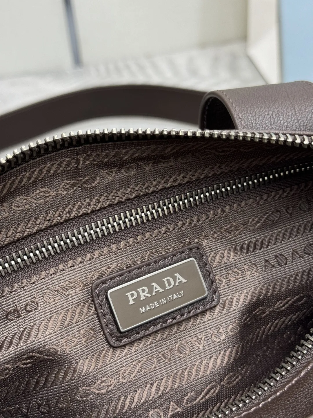 Prada Leather Top-Handle Shoulder Bag D104011229 — view 9