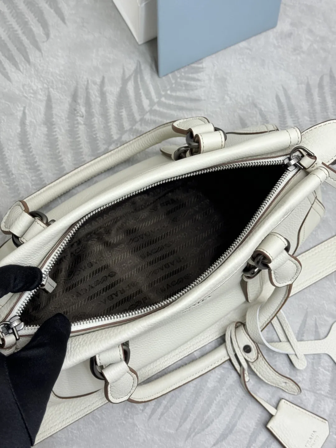 Prada Deerskin Leather Tote Bag D114011230 — view 8