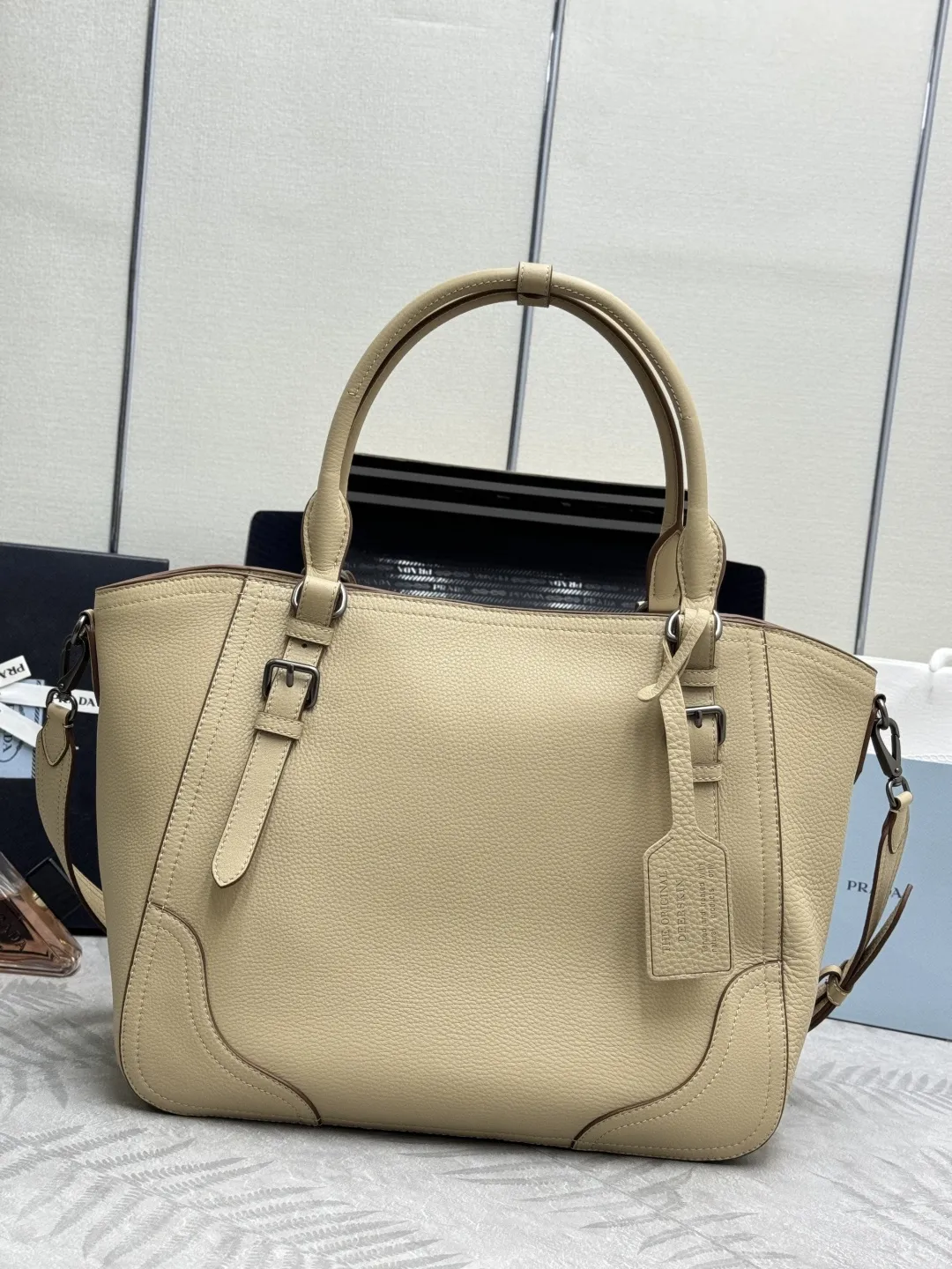 Prada Deerskin Leather Top-Handle Bag D124011232 — view 2