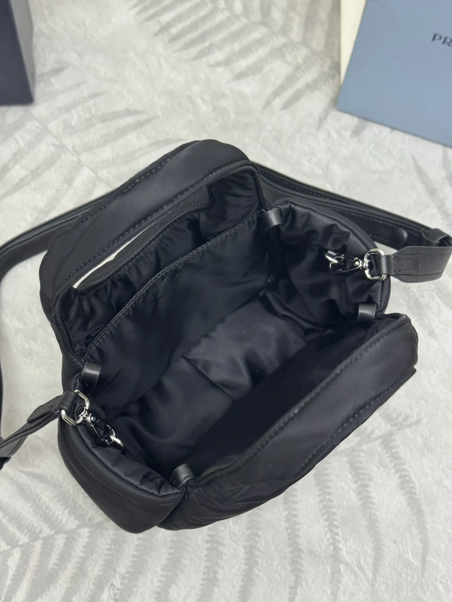 Prada Mini Nylon Tote Bag D69011029 — view 6