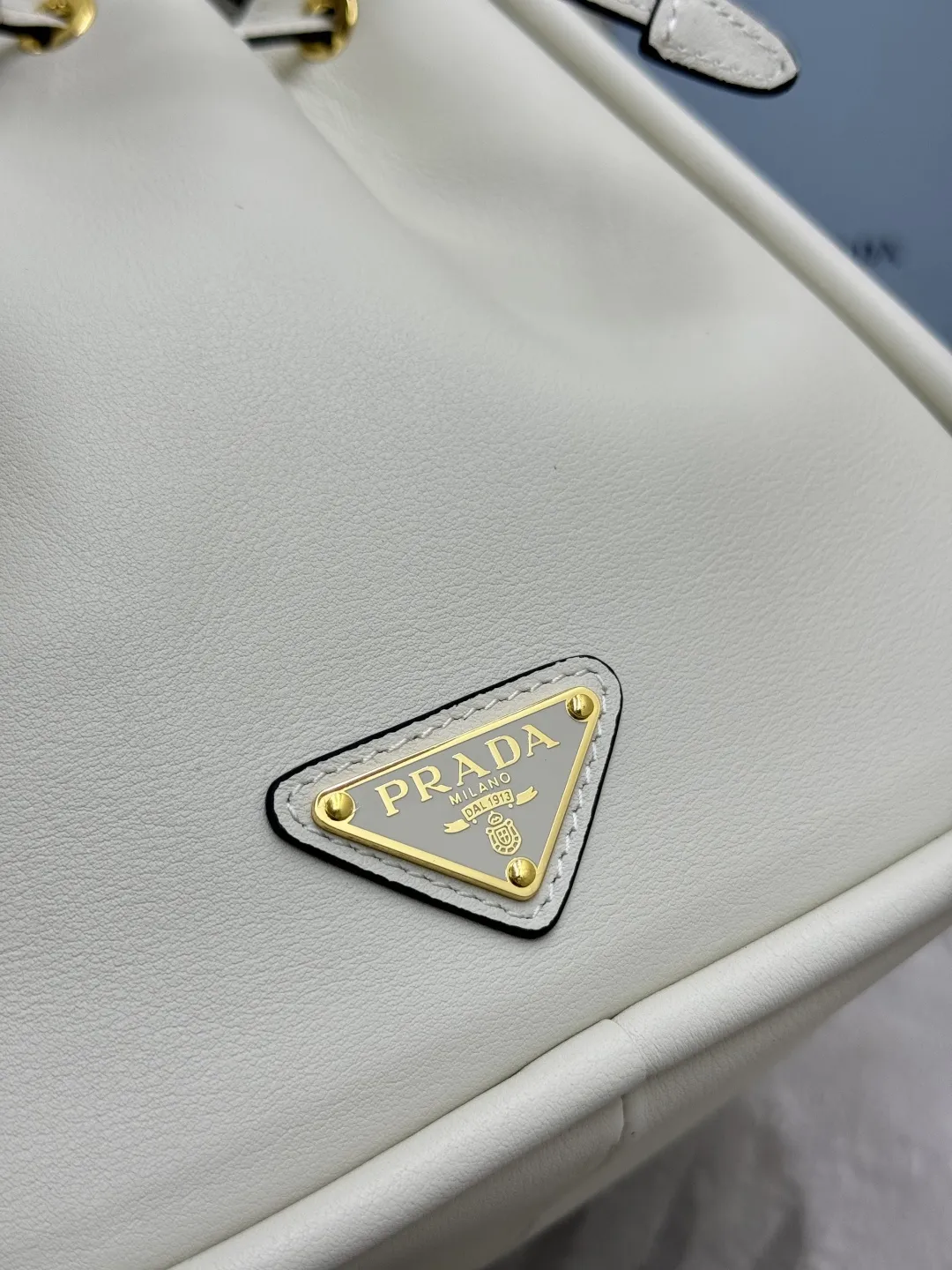 Prada 1BE087 Leather Bucket Bag D89011235 — view 7