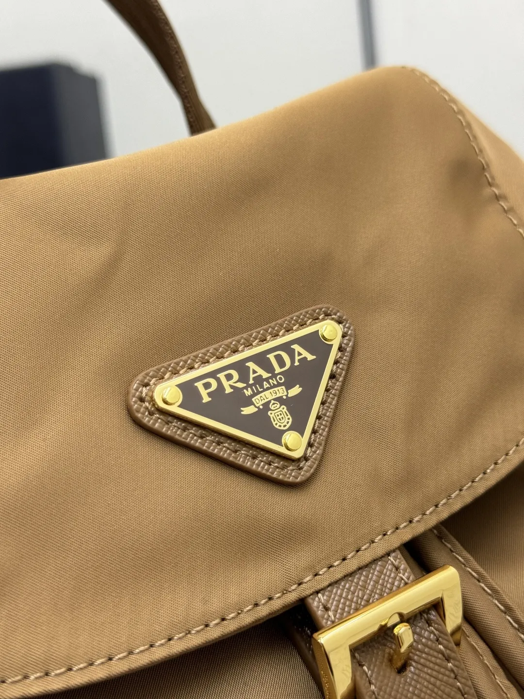 Nylon Drawstring Flap Backpack D84011240 — view 7