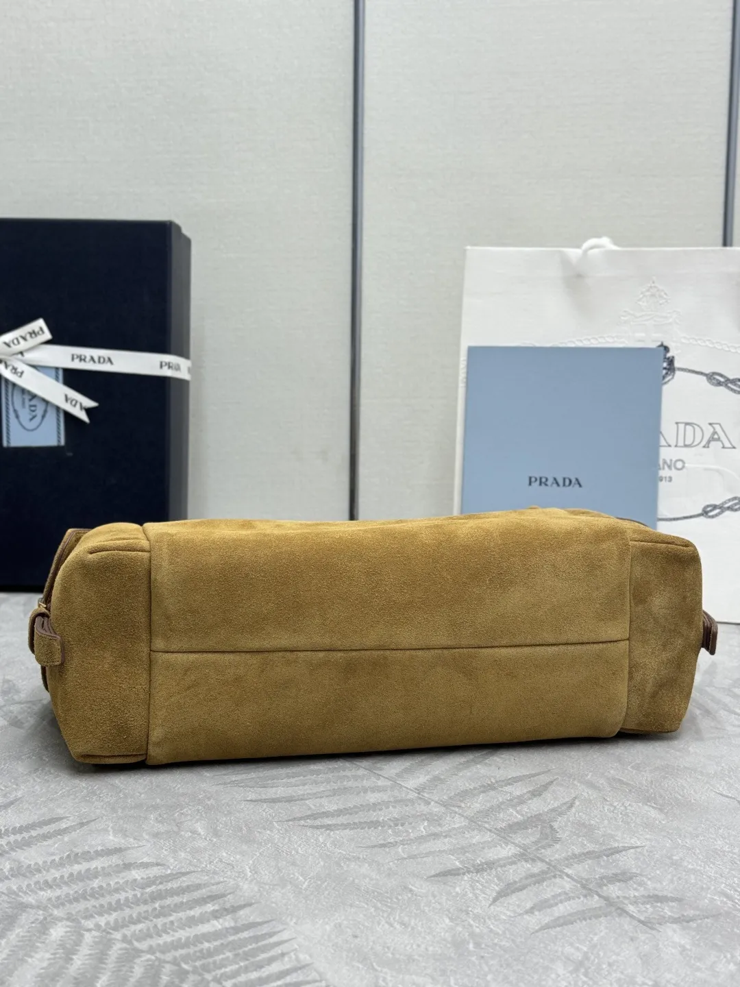 Suede and Nylon Shoulder Bag D99011244 — view 5