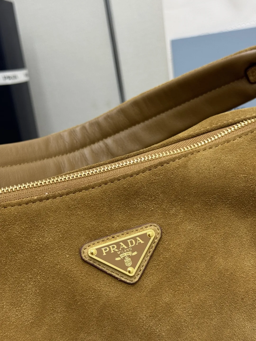 Suede and Nylon Shoulder Bag D99011244 — view 6