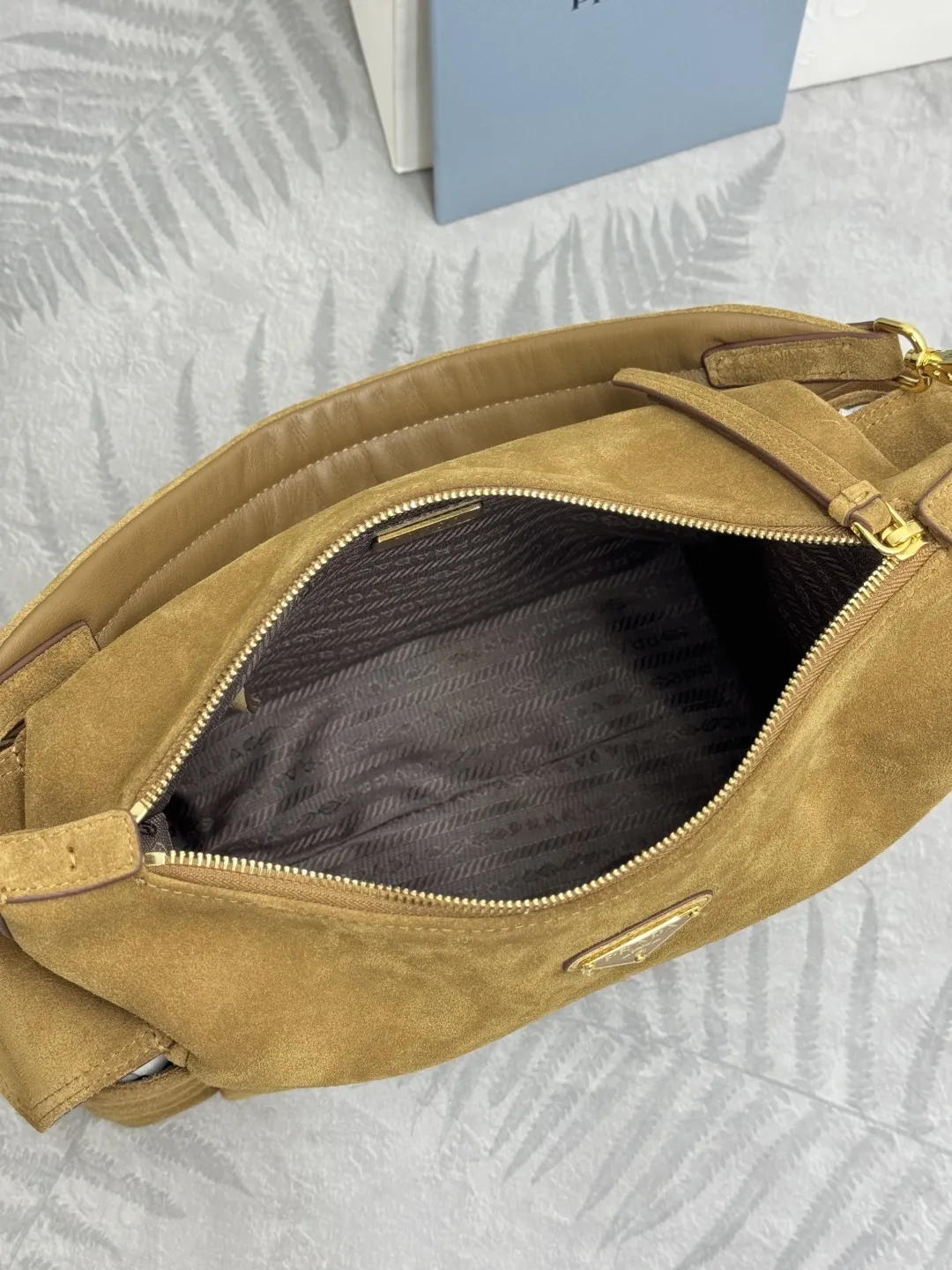 Suede and Nylon Shoulder Bag D99011244 — view 8